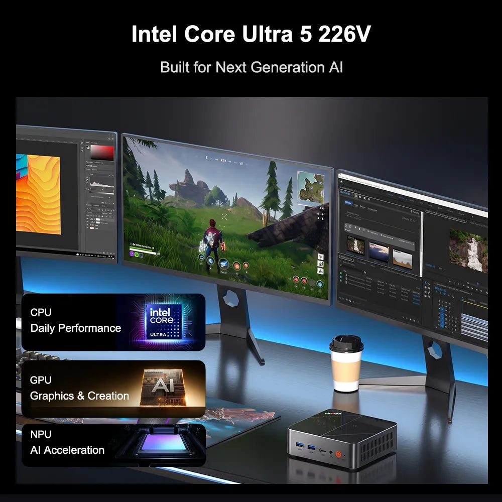 Ninkear L20 AI Mini PC Intel® Core™ Ultra 5 226V  AI Performance