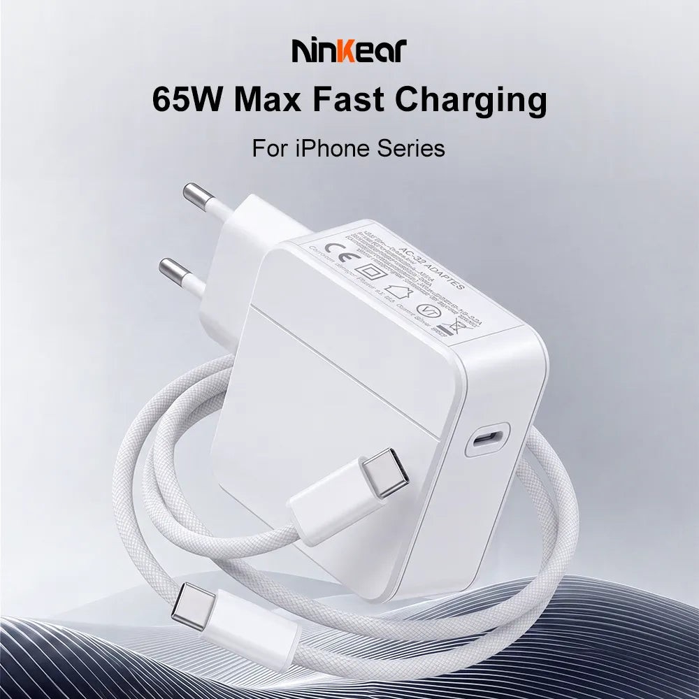 Ninkear 65W USB-C Laptop & Phone Fast Charger