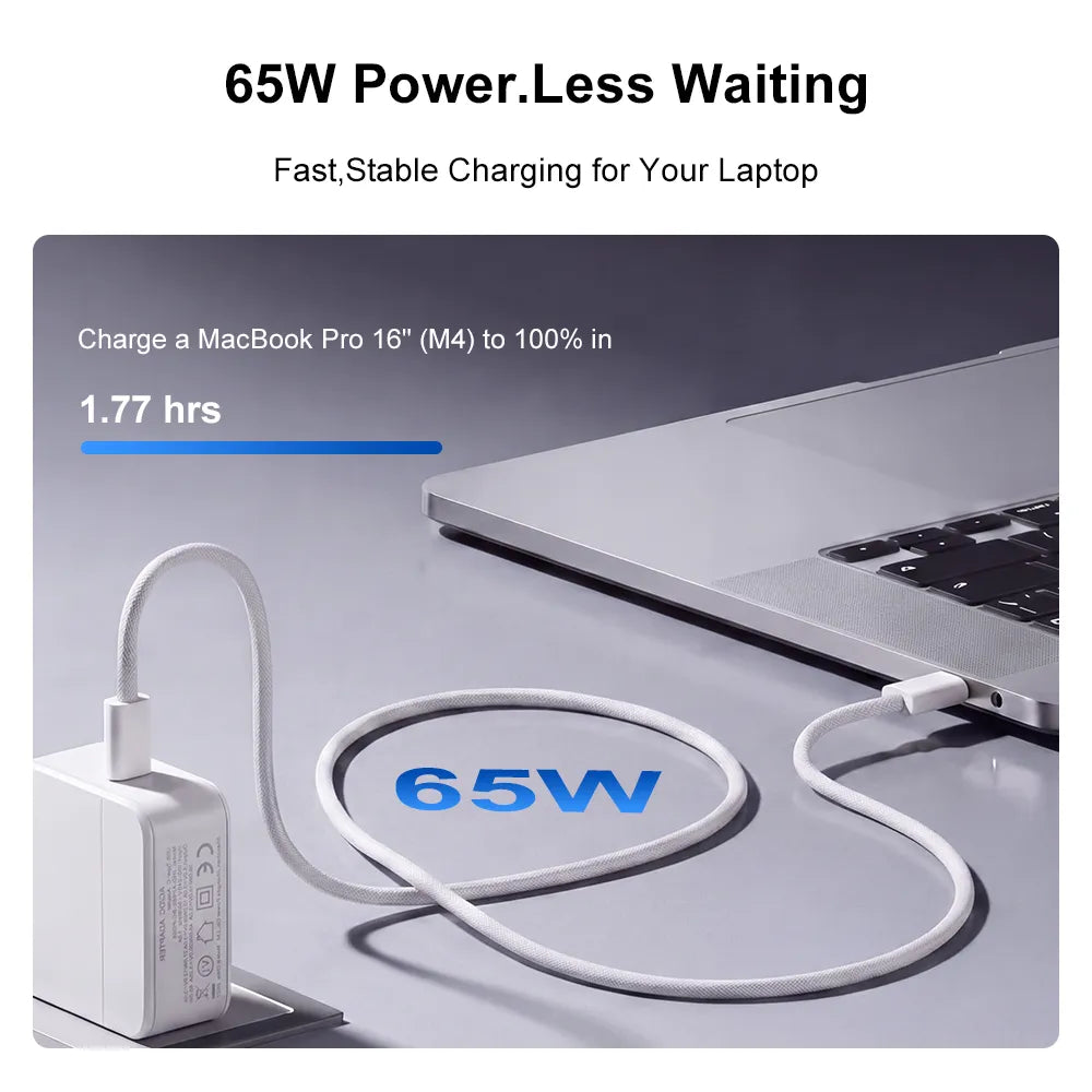 Ninkear 65W USB-C Laptop & Phone Fast Charger
