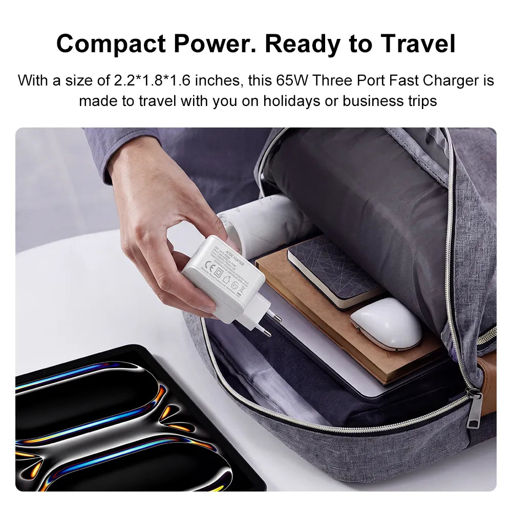Ninkear 65W USB-C Laptop & Phone Fast Charger