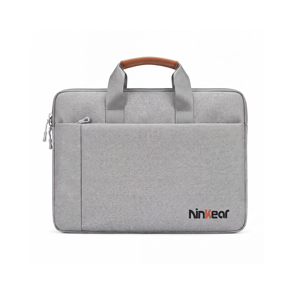 Ninkear Minimalist Laptop Handbag - Waterproof Shockproof Case with Pockets & Handle