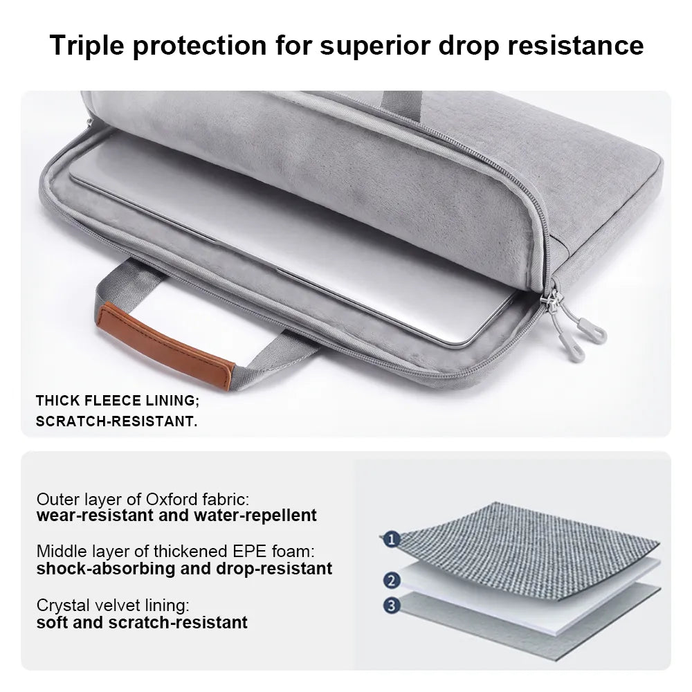 Ninkear Lightweight Minimalist Laptop bag - Shockproof & Scratch-Resistant Protective Sleeve