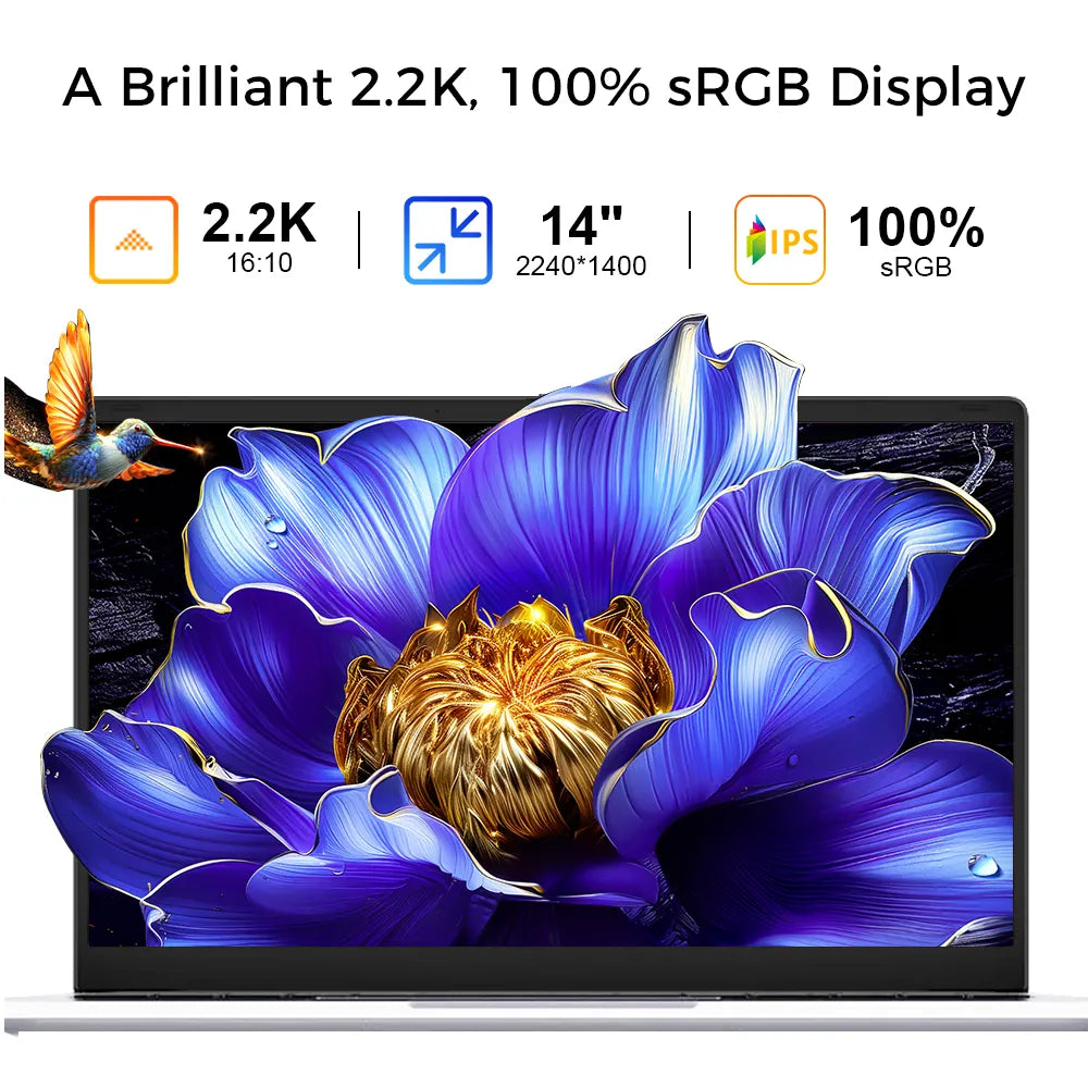 Ninkear S14 AMD Ryzen 5 6600H | 7535HS Ultra-Slim Lightweight Laptop for Mobile Work