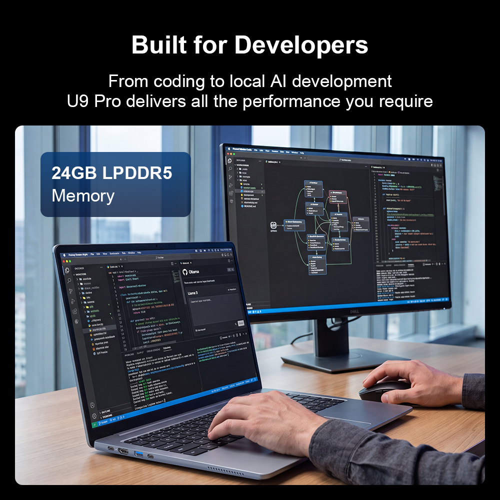 Ninkear U9 Pro AI Performance Laptop Intel® Core™ Ultra 9 185H