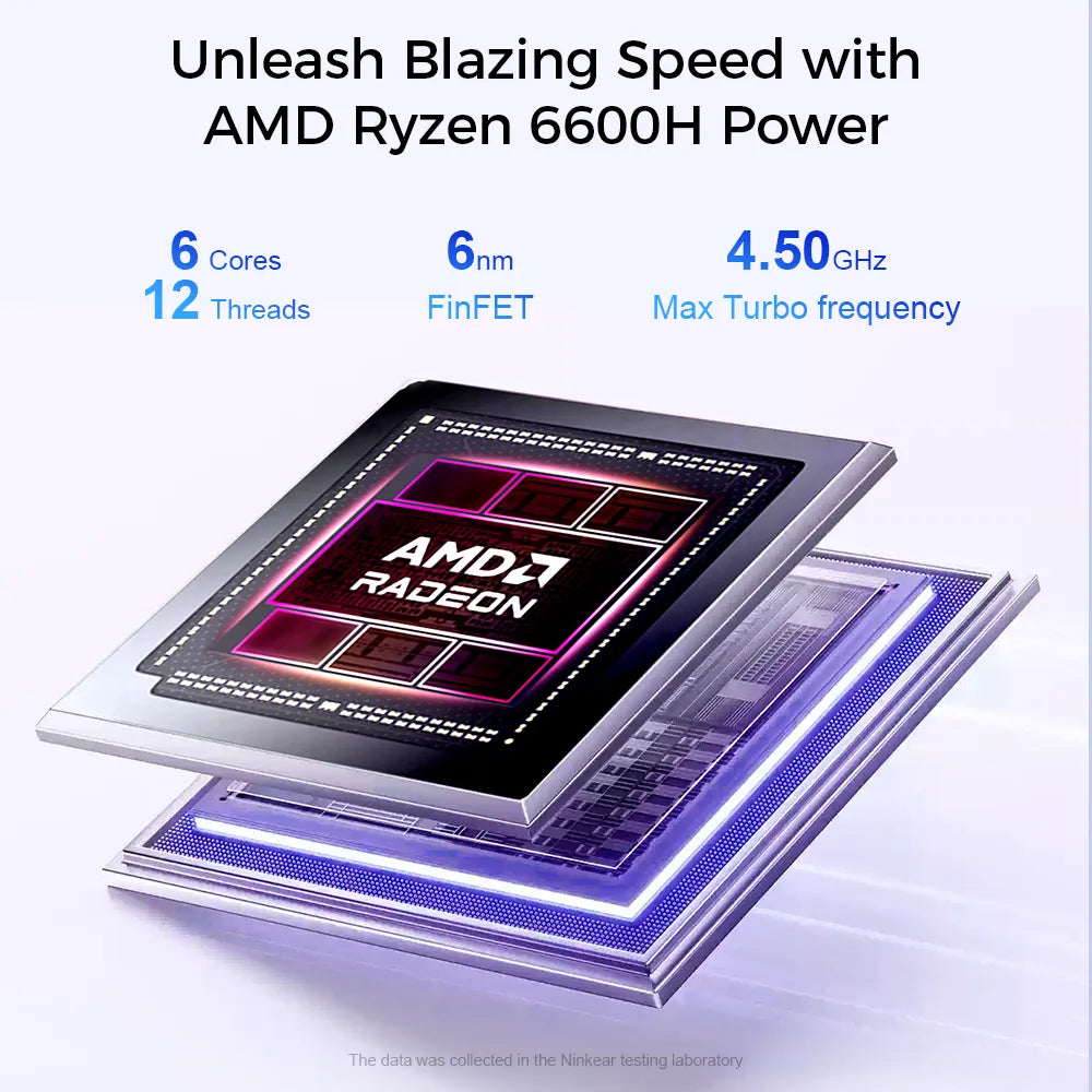 Ninkear S14 AMD Ryzen 5 6600H | 7535HS Ultra-Slim Lightweight Laptop for Mobile Work