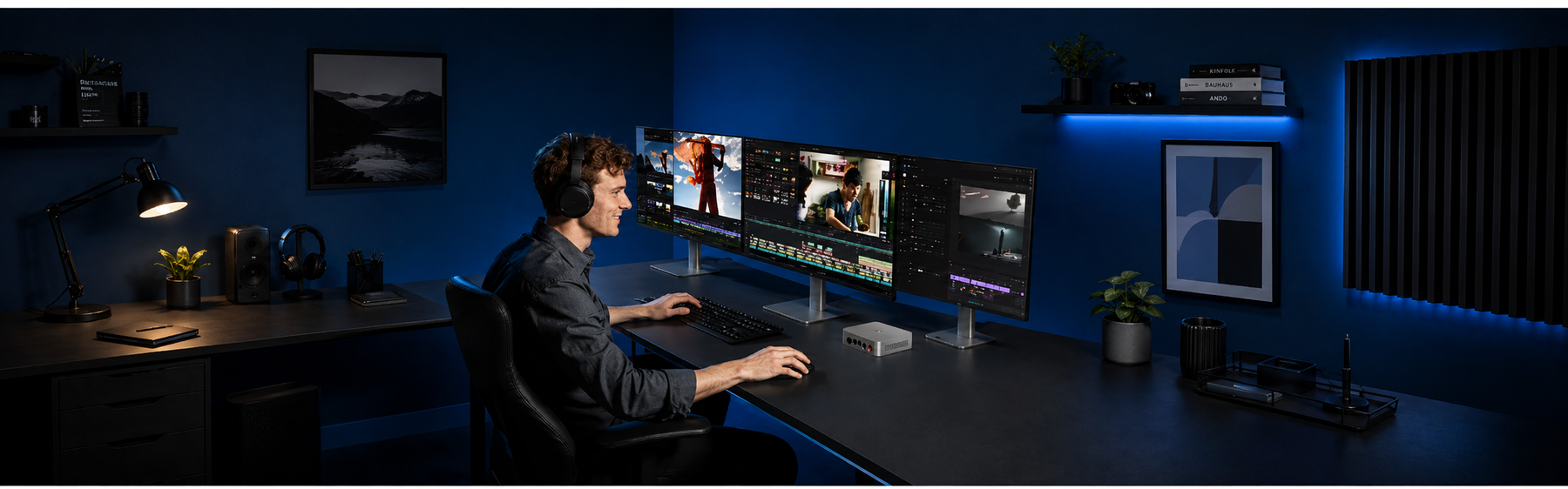 Home Office & Multi-Screen Workspace
