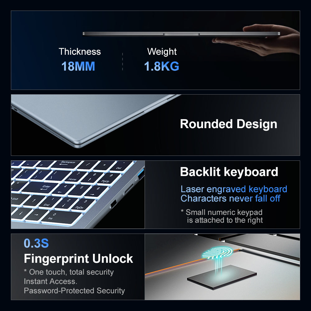 Ninkear N16 Pro Intel Core Intel Core i7-12700H High Performance Laptop for Professional Work