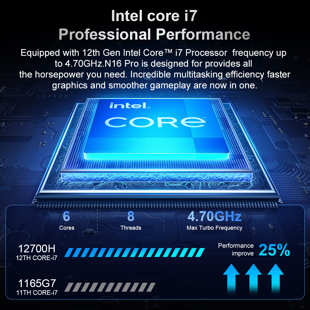 Ninkear N16 Pro Intel Core Intel Core i7-12700H High Performance Laptop for Professional Work