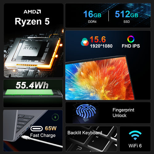 Ninkear A15 Pro AMD Ryzen5 5500U 15.6 Inch Laptop