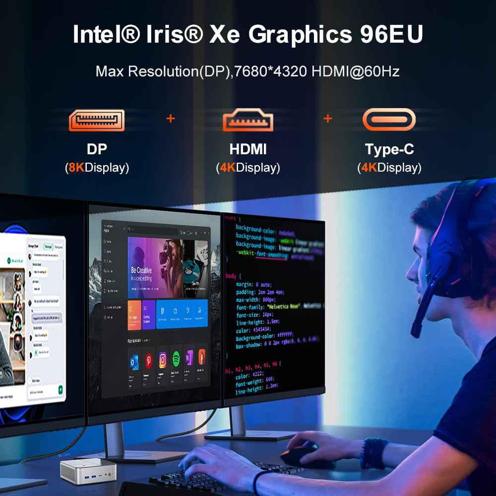 Ninkear L12 Pro Mini PC Intel® Core™ i9-12900HK Compact & Ultra-Quiet