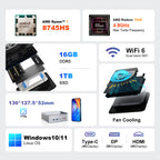 Ninkear M8 Mini PC AMD Ryzen 7 8745HS Compact & Ultra-Quiet
