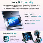 Ninkear S13 Intel Core Ultra 5 115U 2 in 1 Tablet Touch Screen Laptop
