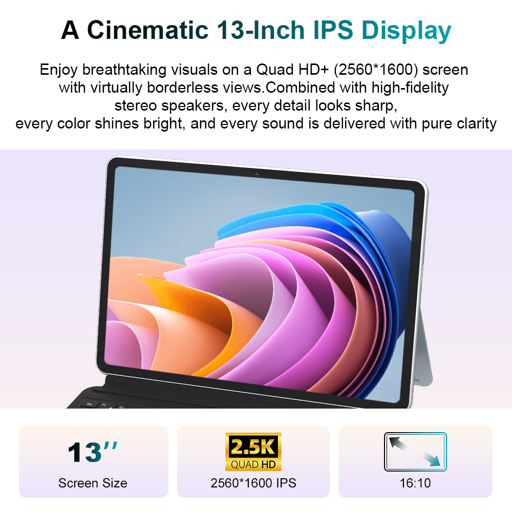 Ninkear S13 Intel Core Ultra 5 115U 2 in 1 Tablet Touch Screen Laptop