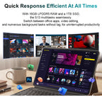 Ninkear S13 Intel Core Ultra 5 115U 2 in 1 Tablet Touch Screen Laptop