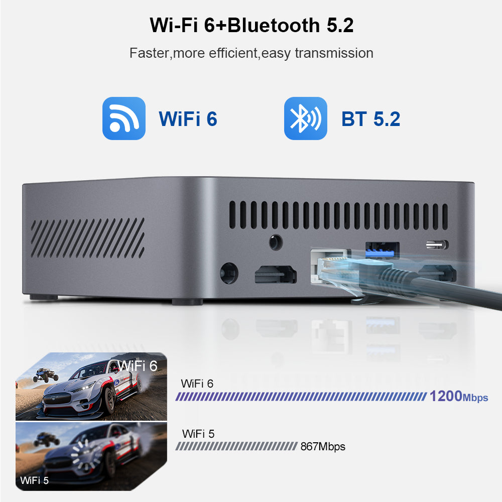 Ninkear M7 Mini PC Intel® Core™ i7-1185G7 Compact & Ultra-Quiet