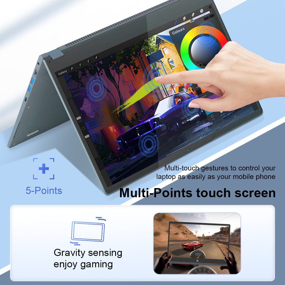 Ninkear YBOOK 15 15.6 Inch 360° filp 2 in 1 Tablet Touch Screen Laptop