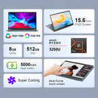 Ninkear YBOOK 15 15.6 Inch 360° filp 2 in 1 Tablet Touch Screen Laptop